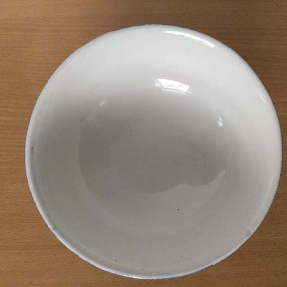 Vintage hand painted blue with chrysanthemum flowers bowl American Rose Society - Picture 7 of 7